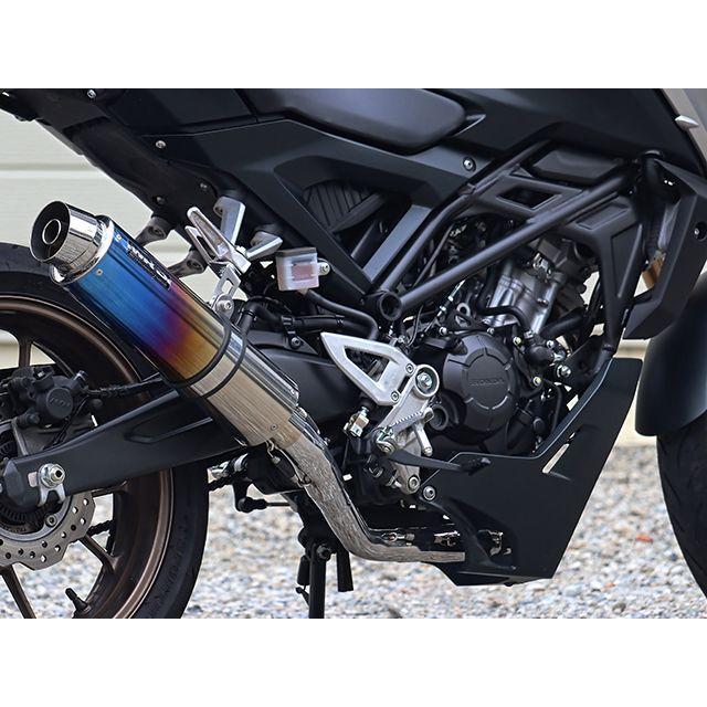 ダブルアールズ CB125R JMCA フルエキゾースト ラウンド・焼き色チタンサイレンサー WR’Sの画像