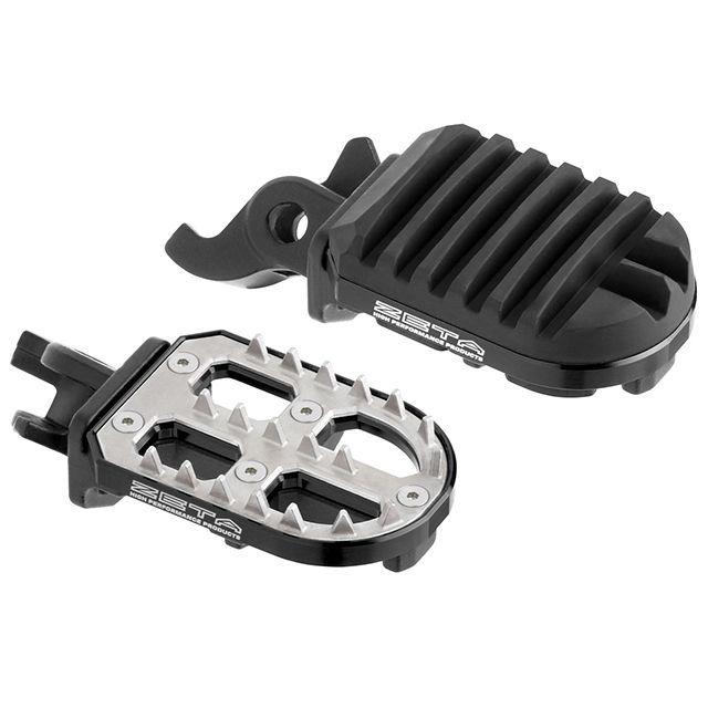 kiとなっています ZETA ジータ CC110 アドベンチャーフットペグ（ブラック） バイク