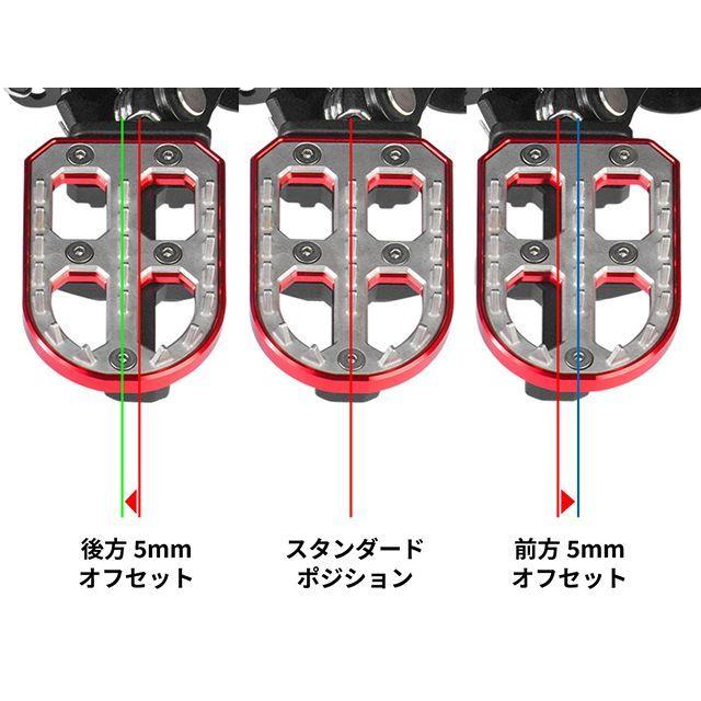 ZETA ジータ Tenere700 アドベンチャーフットペグ（ブラック） バイク