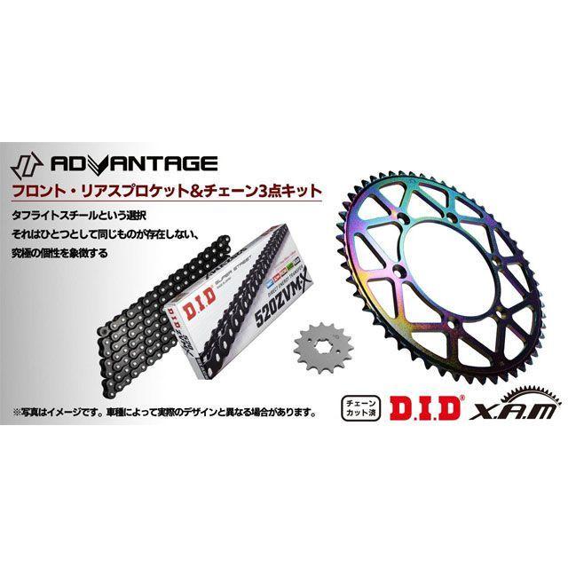3点セット ADVANTAGE（アドバンテージ） YZF750R-7 ADVANTAGA XAM＆DID BLACK
