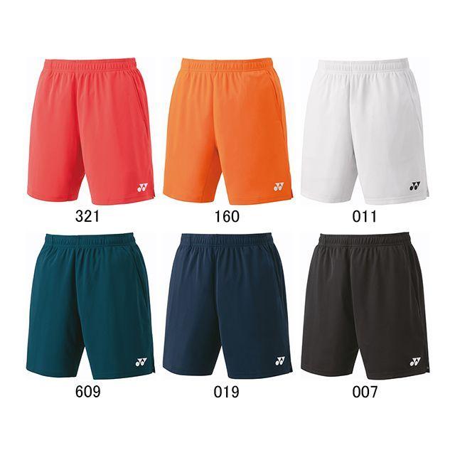 この。ページ② YONEX（ヨネックス） 15170 メンズニットハーフパンツ（ネイビーブルー