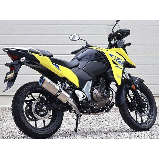 スズキVストローム250SX SS-OVALタイプフルエキゾーストソリッドチタン WR'S（ダブルアールズ） Vストローム250SX JMCA フルエキゾースト SS