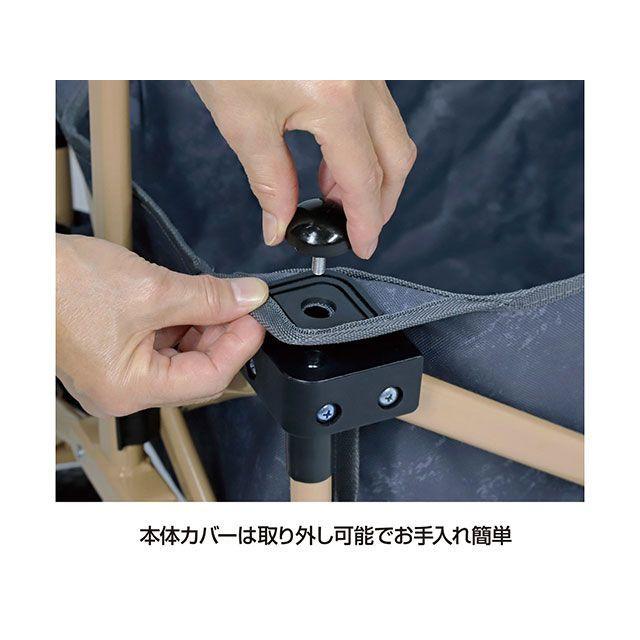 CAPTAIN STAG 折りたたみコンパクト 4輪キャリーカート グレー CAPTAIN STAG（キャプテンスタッグ） キャンプアウト コンパクト4輪