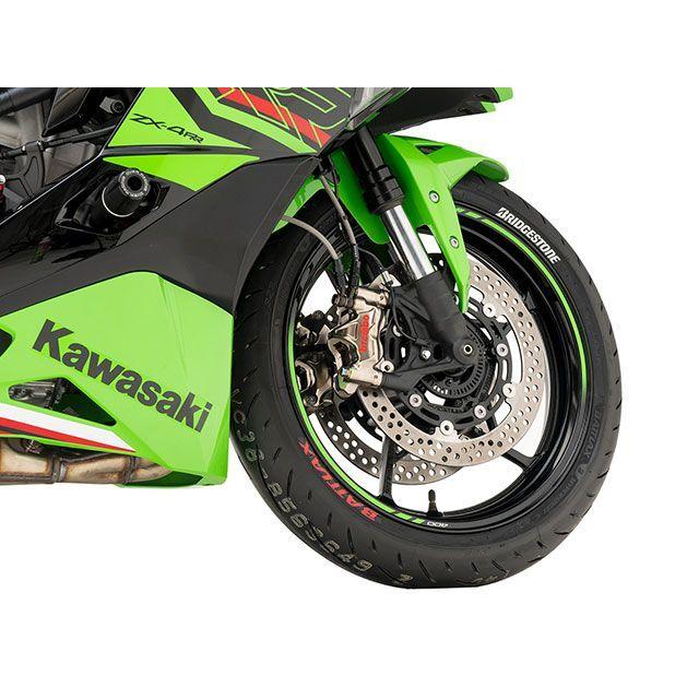 スウェッジラインプロ Ninja ZX-4R SE Ninja ZX-4RR フロントホースキット バイピース（レッド＆ブルー） ホースカラー クリ…の画像