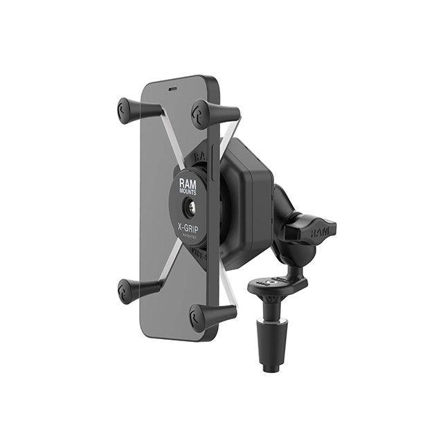 ラムマウントRam Mounts防振Xグリップ(S)＆フォークステムベースセット RAM MOUNTS（ラムマウント） 防振Xグリップ（M）＆フォークステム