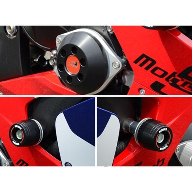 アグラス CBR1000RR-R レーシングスライダー 3点SET フレーム+クランクR WHT カラー ジュラコン（R）/ホワイト タイプ ロゴ無…_4