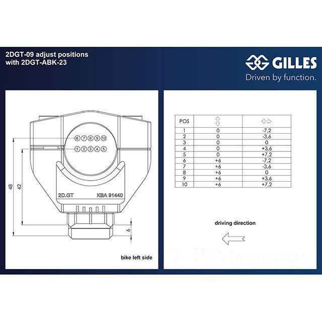 ギルズツーリング 890 Duke R アジャスタブル ハンドルバーライザー マウントキット 2DGT（ブラック） GILLES TOOLINGの画像