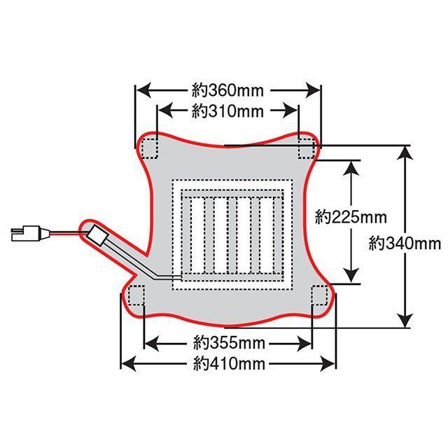 エフェックス 汎用 GEL-ZAB WARM SEAT COVER シートヒーター GEL-ZAB R（ゲルザブR）と同時装着 EFFEX_2