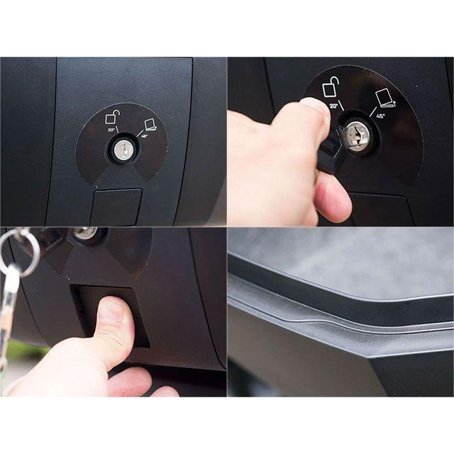 フルヒトロス リアボックス 48L SHIELD TOP CASE Lサイズ アップグレードバージョン トップケース バイク用（ブラック/シルバー）… | ブランド登録なし | 11
