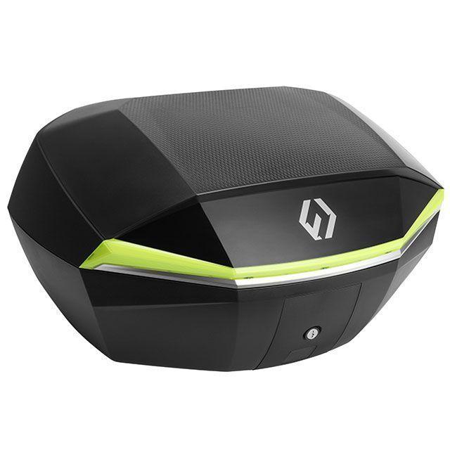 フルヒトロス リアボックス 48L SHIELD TOP CASE Lサイズ アップグレードバージョン トップケース バイク用（ブラック/イエロー）… | ブランド登録なし