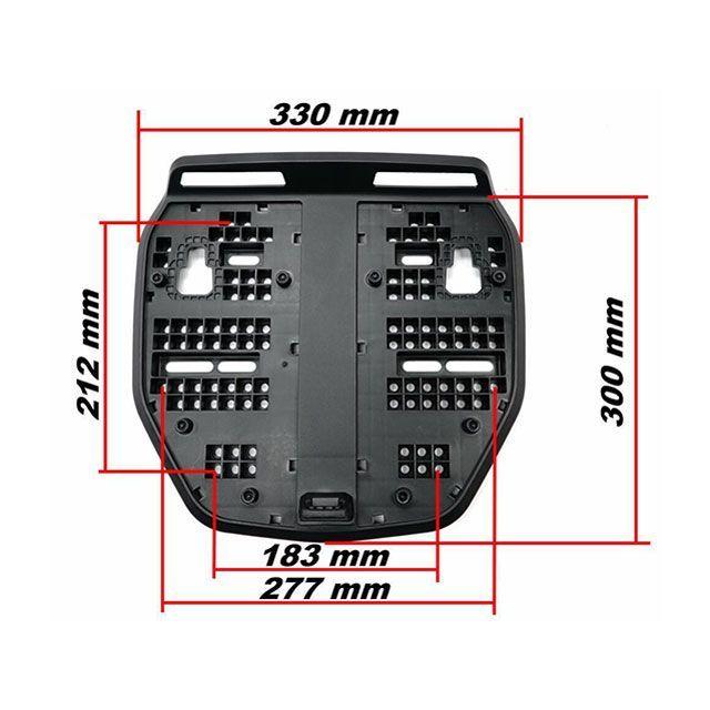 フルヒトロス RANGER SHIELD 共用 リアボックス TOP CASE 48L 50L対応 プラスチック ユニバーサルサポートプレート 汎用… | ブランド登録なし | 01