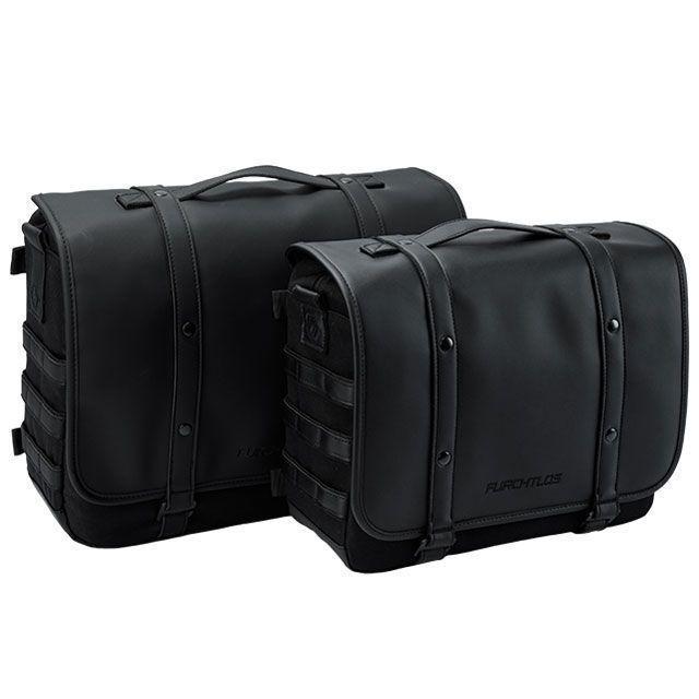 フルヒトロス レガシー サドルバッグ 12L（クラシックブラック）/LEGACY Saddlebag - 高耐久・カフェレーサーバッグ FURCHT… | ブランド登録なし | 01