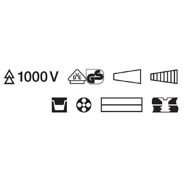 KNIPEX（クニペックス） 13 86 200 1000V 絶縁エレクトロプライヤー