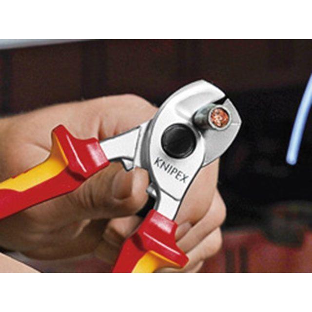 KNIPEX クニペックス 95 16 165 T 1000V 絶縁ケーブルカッター
