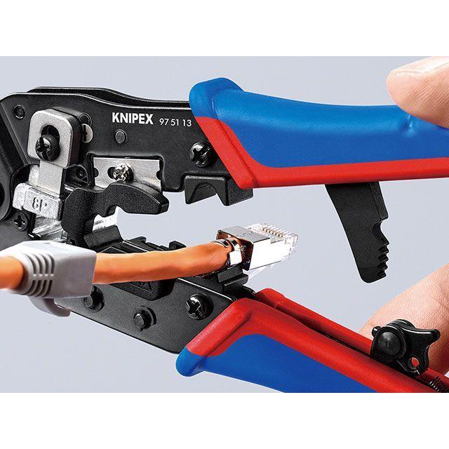 きき KNIPEX（クニペックス） 9751-13 ウエスタンプラグ圧着ペンチ 8ピン