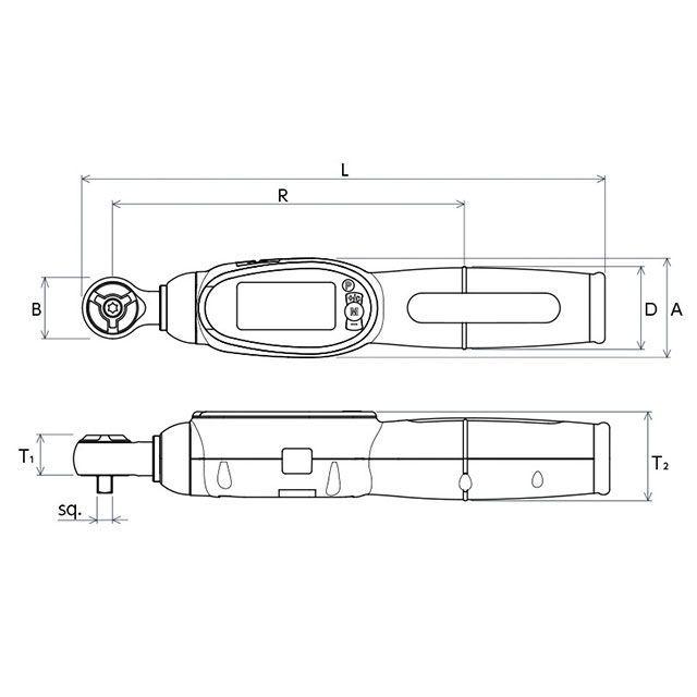 KTC ケイティーシー 6.3SQ 72ギア デジラチェ 測定範囲5〜25Nm バイク