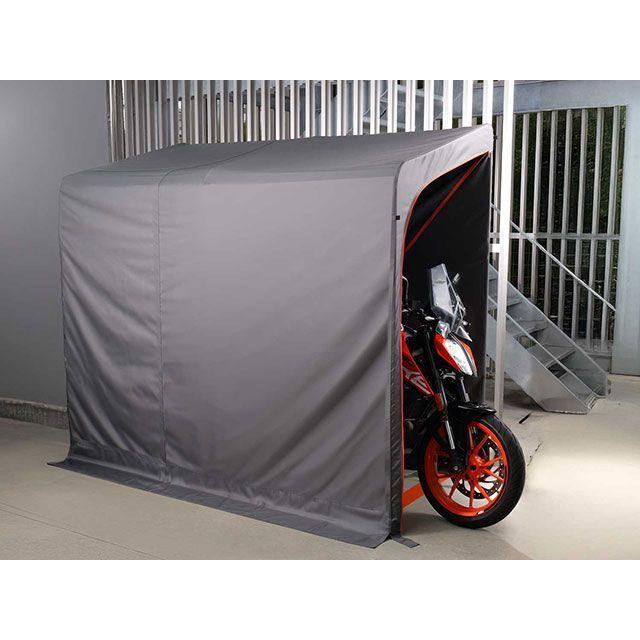 【メーカー直送】ドッペルギャンガー バイクガレージ2250カベ（グレー） DOPPELGANGER バイク