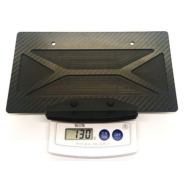 Fixe design 汎用 CFRP ライセンスプレートベース トラペゾイド バック