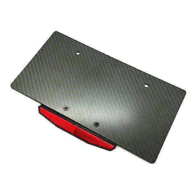 Fixe design 汎用 CFRP ライセンスプレートベース トラペゾイド バック