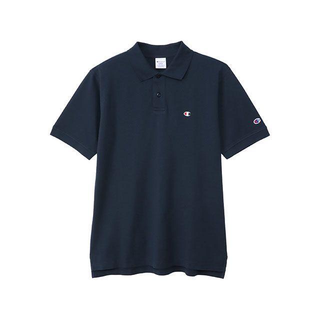 Champion（チャンピオン） C3-Z358 POLO SHIRT（ネイビー） サイズ L 