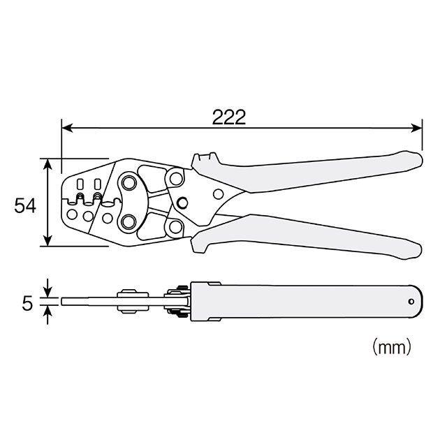 HOZAN ホーザン P-746 圧着工具 絶縁閉端子/裸圧着端子用 バイク 車