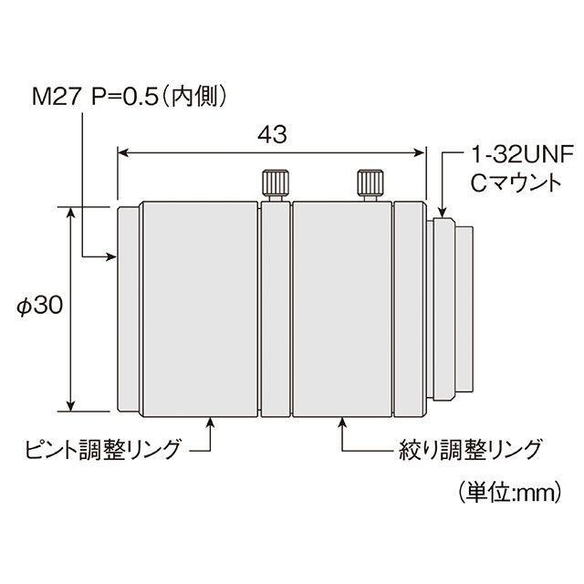 HOZAN ホーザン L-600-16 レンズ 焦点距離16mm 作動距離100mm