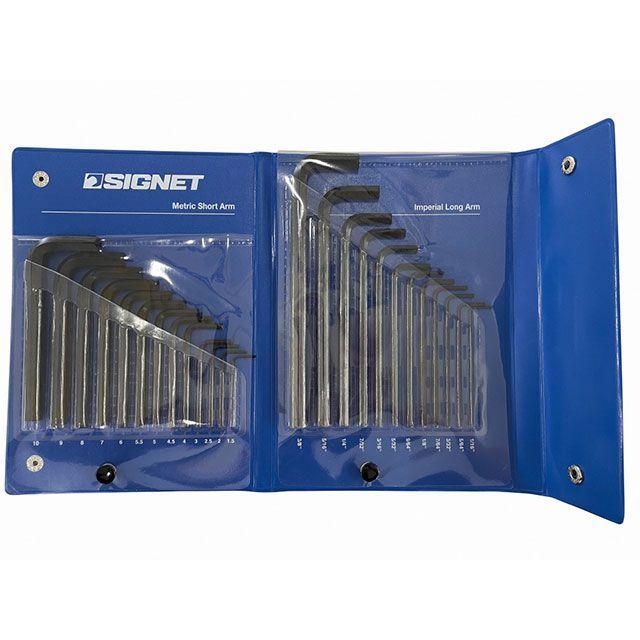 あなな様 SIGNET（シグネット） 35065 25本組 L型六角レンチセット ミリサイズ13