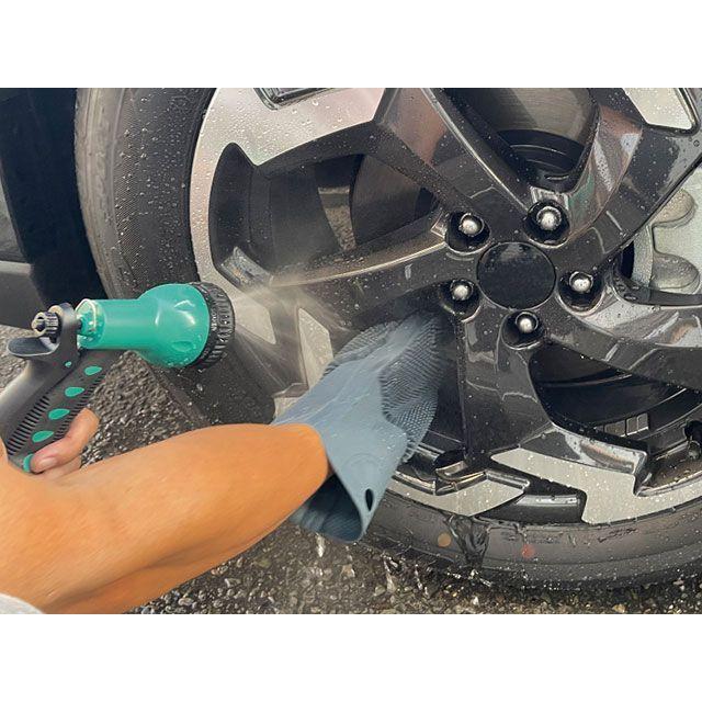 SIGNET シグネット 49057 1枚 両面シリコン洗車手袋テブラシ（グレー