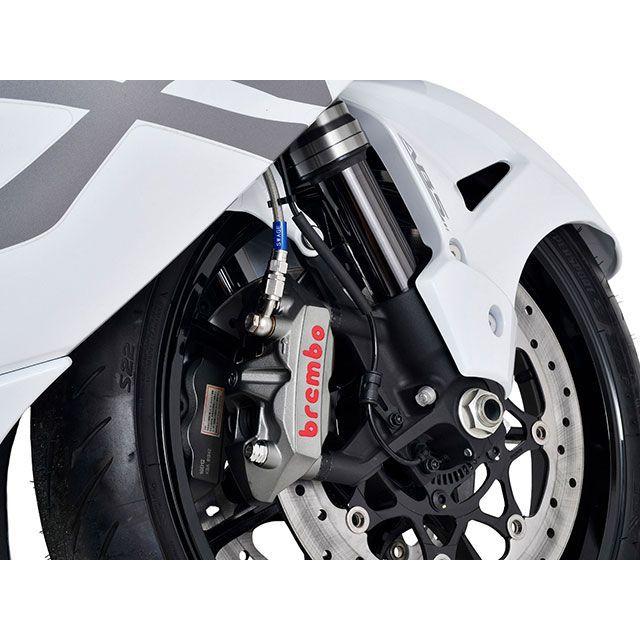 スウェッジラインプロ Hayabusa フロントホースキット トライピース（ステンレスブラック）Bremboキャリパー仕様 ホースカラー ブラック …の画像