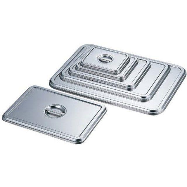 赤川器物製作所 33203 18-8 角バット 蓋 3枚取 akagawa 日用品