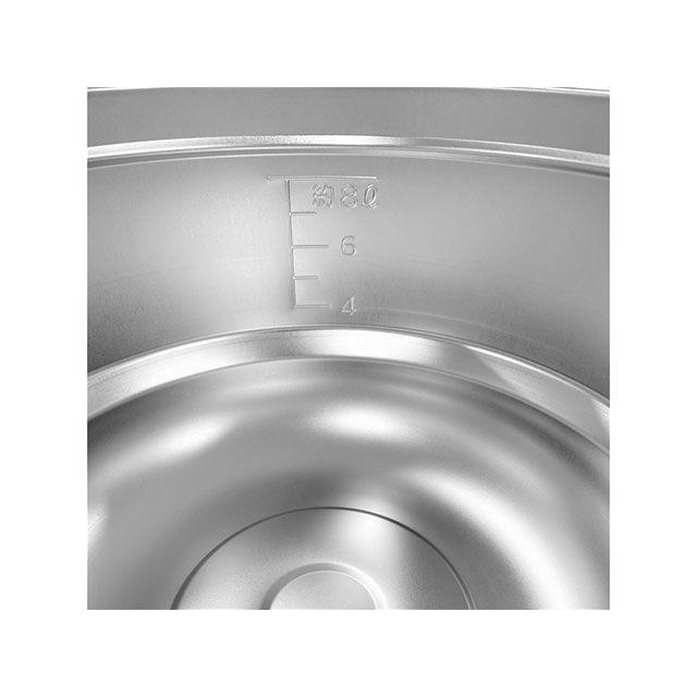 赤川器物製作所 14008 18-8 目盛付二重食缶 8L akagawa : モトメガネ