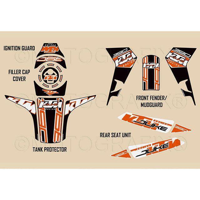 モトグラフィックス 390 Duke ボディパッド フルキット