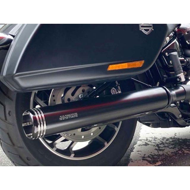 モーターステージ FLSB スポーツグライド ファットマン ラウンド/1本出し（ブラック/ブラック） MOTOR STAGEの画像
