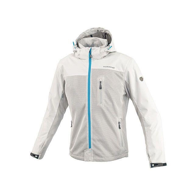 コミネ 2025春夏モデル JK-1143 プロテクトメッシュパーカーテン（シルバー） サイズ S KOMINE コミネ 2025春夏モデル JK-1143 プロテクトメッシュパーカーテン