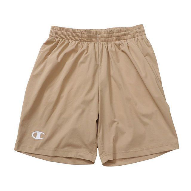 あかおに出品 Champion チャンピオン C3-BS596 SHORTS（ベージュ） サイズ M