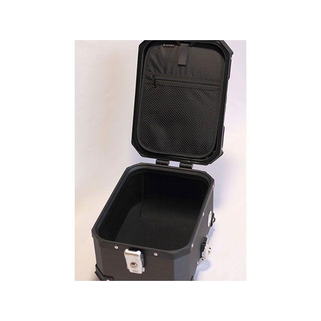 COOCASE クーケース 30L リア アルミ トップケース 左開口（ブラック