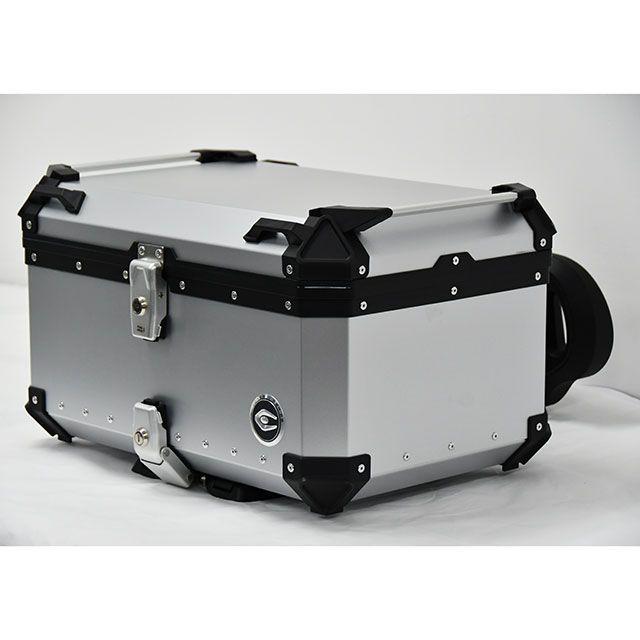 クーケース リア アルミ トップケース Q3/65L アジャスタブルバックレスト標準装備（シルバー） COOCASE_1