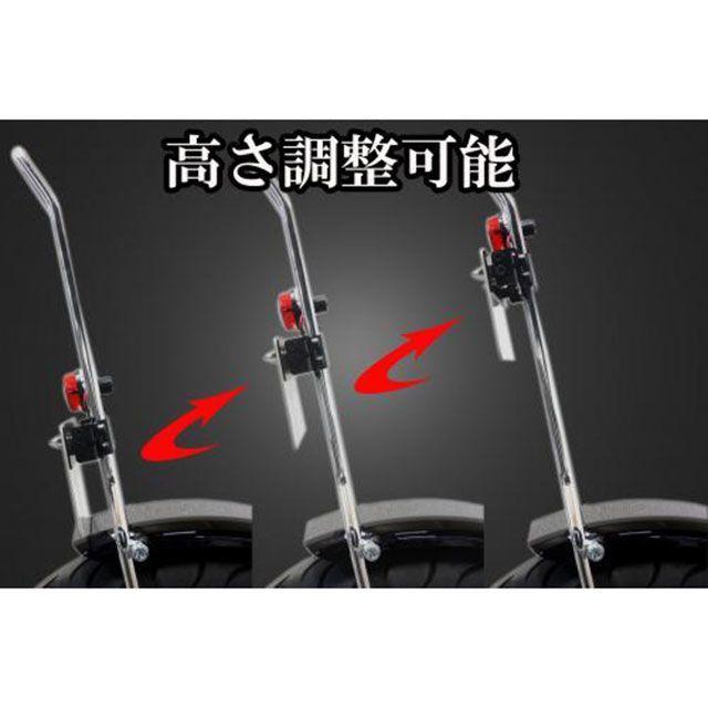 ガレージT&F 汎用 シーシーバー用ナンバーブラケットKIT＆丸型