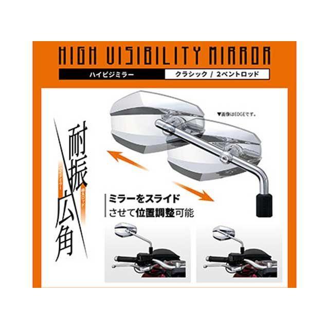 DAYTONA（デイトナ） ハイビジミラー 2ベントロッド CLASSICAL 右