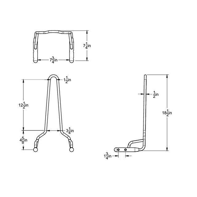Prism Supply XLスポーツスター シーシーバー ショート 86-93y XL