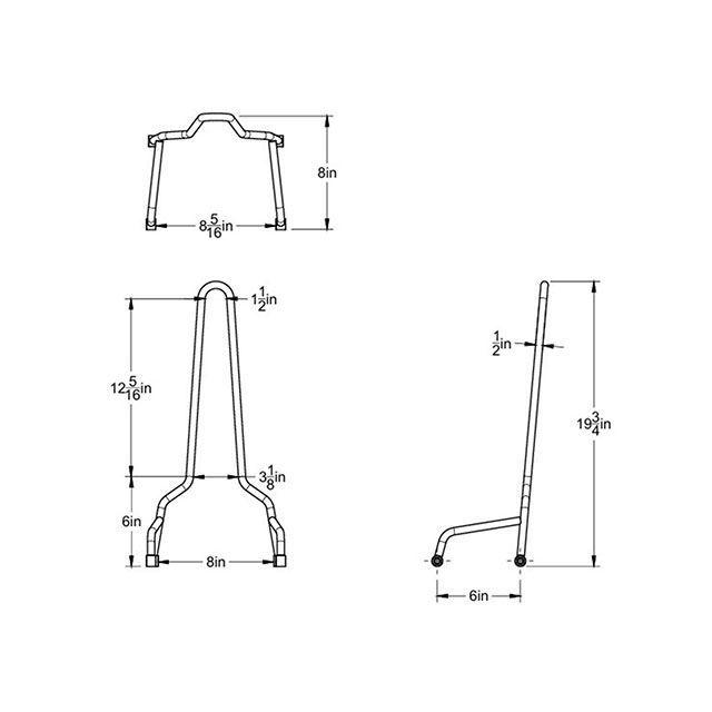 Prism Supply XLスポーツスター シーシーバー ショート 94-03y XL