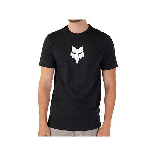 ブラック ロゴ入り 半袖Tシャツ M フォックス（FOX） S/S Tシャツ フォックスヘッド（ブラック） サイズ
