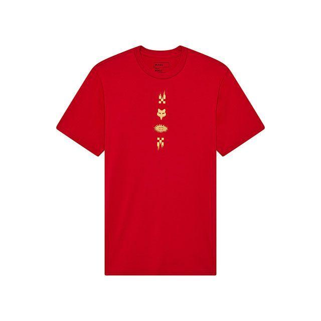 フォックス（FOX） S/S Tシャツ チェッカード（カーディナルレッド