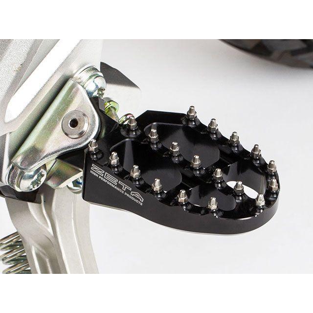ZETA ジータ アルミフットペグ YZ 23-（ブラック） : モトメガネYahoo
