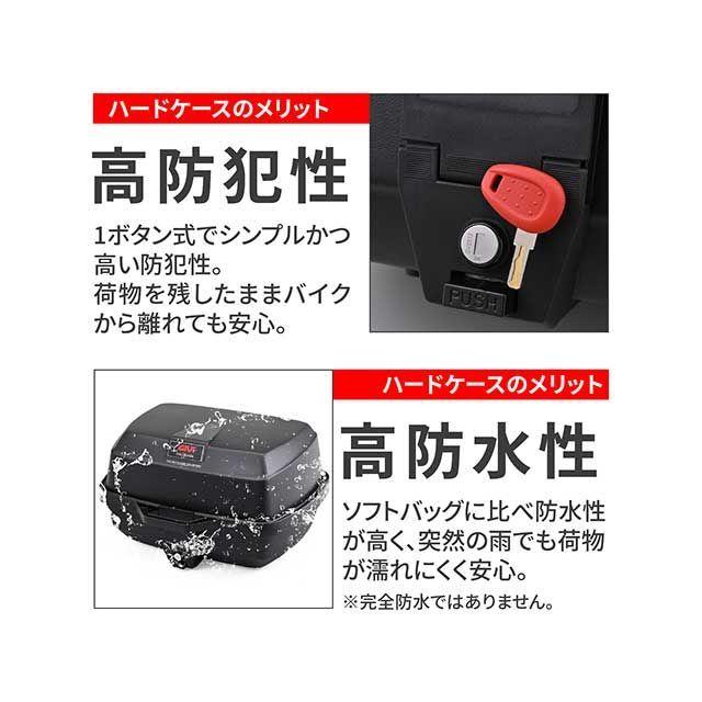 GIVI（ジビ） リアボックス モノロック 39L E20NW（ブラック