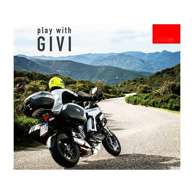 GIVI（ジビ） リアボックス モノロック 30L C30N（レッドパネル