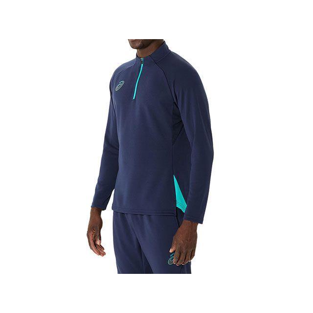 ASICS（アシックス） 2101A301 HALFZIP KNIT TOP（ミッドナイト