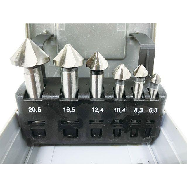 プロチ PRC-CSSET 6本組 HSSカウンターシンクセット90°3枚刃 ケース付