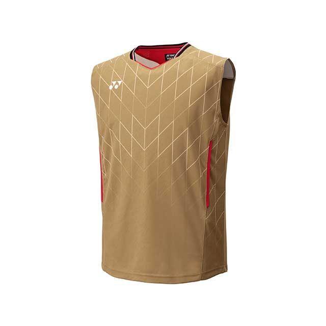 ヨネックス 10699 メンズゲームシャツ ノースリーブ（ゴールド） サイズ O YONEX YONEX（ヨネックス） 10699 メンズゲームシャツ ノースリーブ