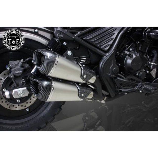 レブル250 社外ツインマフラー ハーレータイプ　希少品　17-22 Garage T＆F ガレージT&F レブル250S レブル250 レブル250 コンバット